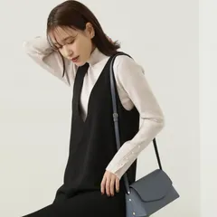 Vネックジャンパースカート《S Size Line》 N. Natural Beauty Basic エヌ ナチュラルビューティーベーシック* ワンピース・ドレス ワンピース ブラックMサイズ