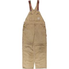 古着 80年代 カーハート Carhartt ダブルニー ダック オーバーオール USA製 メンズw35相当/eaa565023