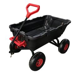 耐荷重300kg ダンプカート 5インチエアタイヤ ダンプ機能付
