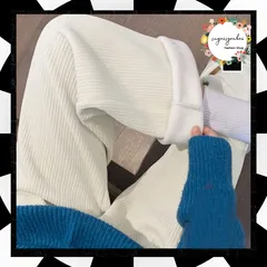 裏起毛 コーデュロイパンツ レディース 冬 ロングパンツ ハイウエスト 大人カジュアル ワイドパンツ ウエストゴム 暖かい ボトムス 韓国風 イージーパンツ 着やせ 美脚 裏ファ－パンツ 厚手 ストレートパンツ 脚長見せ 着脱楽ちん 80MAIZHAN-001