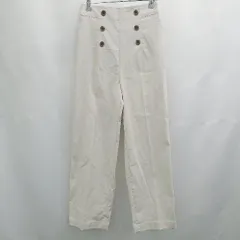 ◇ Θ GLOBAL WORK グローバルワーク ボタン付きカジュアルパンツ サイズM ベージュ系 レディース E  【1507250001232】