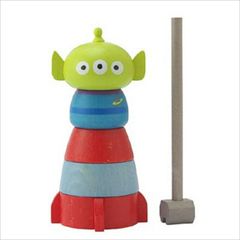 やのまん だるま落とし ドロップス エイリアン トイストーリー 608-02 玩具 インテリア 木製