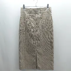 ◇ ⊇ le.coeur blanc ルクールブラン ロング丈 セミタイト スカート サイズ36 ブラウン レディース E  【1502060037372】