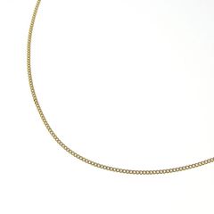 喜平チェーンネックレス K18 18金 2面カット 0.35φ 幅1.24mm 長さ50cm 約2.9g キヘイ チェーン （造幣局検定マーク刻印入）