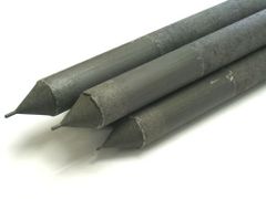 プラスチック丸杭　長さ120cm　太さ直径6cm　2本　【107-153-2】