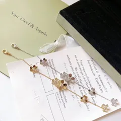 [Van Cleef & Arpels] アルハンブラ フラワー ブレスレット - フルダイヤモンド | ヴァン クリーフ & アーペル レディースジュエリー｜本日限定特価｜新品未使用