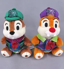 【中古】ぬいぐるみ チップ＆デール(スプーキー”Boo!”パレード) ぬいぐるみバッジセット 「ディズニー・ハロウィーン2018」 東京ディズニーランド限定