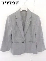 ◇ J.PRESS Jプレス シングル 1B 長袖 テーラードジャケット サイズ9 ブラック ホワイト レディース  【1108310002338】