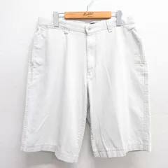 W34/古着 ギャップ GAP ショート パンツ ショーツ メンズ 00s コットン 薄ベージュ カーキ 25may20 中古 ボトムス 短パン ショーパン ハー