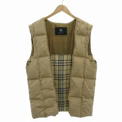 ❗️お値下げ❗️BURBERRYロンドンベージュキルティング　ダウンベスト 2026年最新】BURBERRY LONDON メンズ ダウンベスト・キルティング