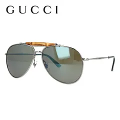 グッチ サングラス ミラーレンズ GUCCI GG2235S 6LB/3U 58サイズ ティアドロップ ユニセックス メンズ レディース バンブーのサムネイル