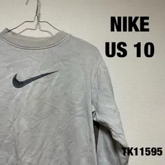 NIKE トレーナー 長袖 US10 ライトグレー ロゴ 秋冬 スウェット キッズ 子供服 ナイキ RN56323 古着 TK11595