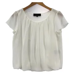 UNTITLED アンタイトル タック バルーンブラウス size1/オフホワイト