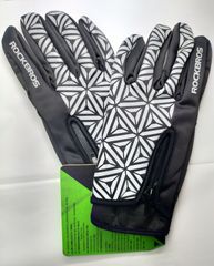 【防寒対策】ROCKBROS(ロックブロス)　自転車　手袋　Lサイズ　サイクルグローブ 　秋冬  スマホ対応 　男女兼用