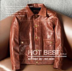 上質革ジャン メンズ　カウハイド セカンドタイプ Gジャン ライダース レザージャケット  507 2nd Type オイルレザー 牛革 上質革ジャン メンズ カウハイド セカンドタイプ Gジャン ライダース