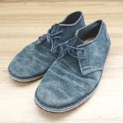 ◇ Clarks Originals クラークスオリジナルズ シンプル スエードシューズ サイズ25.5 ネイビー系 メンズ E  【1404240009059】