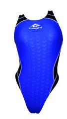 [SWIMON] 競泳水着 レディース ガールズ ハイカット 青黒 ２色 601 7XL-9XL