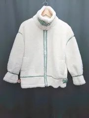 ■ aimoha アイモハ ボア ハイネック ジップアップ 長袖 ブルゾン ジャンパー サイズF ホワイト レディース P  【1402080018927】のサムネイル