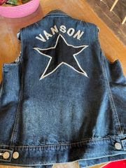 【Lサイズ】VANSON バンソン ベスト バイカー メンズ トップス ワンスター ワッペン NVSV-2401 送料無料