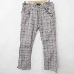 オークリースカルコレクション OAKLEY SKULL COLLECTION ゴルフ スポーツウエア パンツ ロング チェック 立体裁断 3D グレー 赤 レッド 31