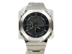 CASIO (カシオ) G-SHOCK Gショック FULL METAL フルメタル デジアナ 腕時計 タフソーラー モバイルリンク ステンレススチール GM-B2100D-1AJF シルバー メンズ/028