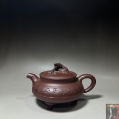 希少 紫砂提梁壺 南瓜意匠 彫刻細工 茶道具 煎茶道具 古美術 - メルカリ