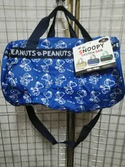 2way ボストンバッグ スヌーピー 総柄 ショルダーバッグ 大容量/bic057