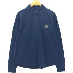 古着 カーハート Carhartt RELAXED FIT ハーフジップスウェットシャツ トレーナー メンズM相当/eaa429115