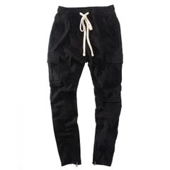 Mサイズ mnml ミニマル Cargo Drawcord Pants (Black) ドローコード カーゴパンツ ストレッチスキニー
