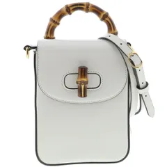 【中古】GUCCI （グッチ） ﾊﾞﾝﾌﾞｰﾐﾆ 3WAY ｼｮﾙﾀﾞｰﾊﾞｯｸﾞ バッグ ショルダー/メッセンジャーバッグ Banboo Ivory 702106 used:A