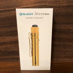 OLIGHT (オーライト) i3T EOS Brass (ブラス : 真鍮) Olight I3T EOS-CU Brass Flashlight | 190 Lumens | Blade HQ