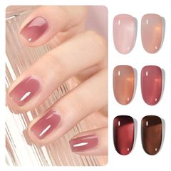 GAOY ジェルネイル 6色セット シアーカラージェル ジェルポリッシュキット セット セルフネイル サロン級 透け感あり バラ園