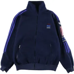 古着 80年代 アディダス adidas トレフォイルロゴ フリース ジャージ トラックジャケット レディースL ヴィンテージ/eaa397466
