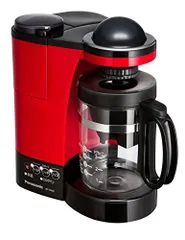 パナソニック コーヒーメーカー ミル付き 浄水機能 レッド NC-R400-R(中古品)