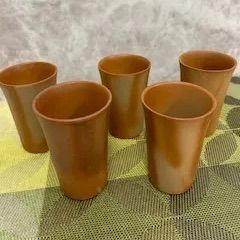 備前焼★ 1口ビアグラス ★5個セット★和食用にも洋食用にも★