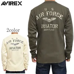 AVIREX アヴィレックス 783-5230030 ハニカムワッフル USAF 長袖Ｔシャツ サーマル ロンＴ アビレックス トップス メンズ