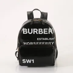 ■極美品■バーバリー■ホースフェリー プリント レザー リュックサック バックパック ショルダー ビジネス 書類鞄 メンズ AEB 0530-1E2【中古】のサムネイル