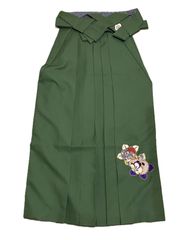 ブランド袴　2L　九重 　袴　レディース袴　抹茶　緑系　ワンポイント　ポリエステル　　状態の良いリユース