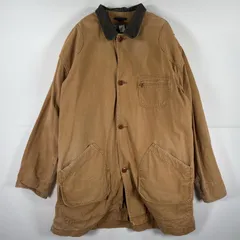 古着 90's/90年代 エルエルビーン L.L.Bean コート ハンティングジャケット ダック地 ライナー付き カバーオール 2XL  ブラウン メンズ