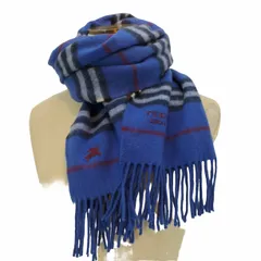 バーバリーブラックレーベル BURBERRY BLACK LABEL カシミヤ ストライプ ストール メンズ 表記無 