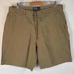 古着 90's/90年代 ポロバイラルフローレン Polo by Ralph Lauren ショートパンツ ポロチノ 半ズボン 短パン w38  カーキ系 メンズ
