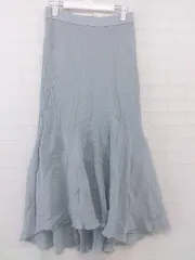 ◇ w closet ダブルクローゼット ウエストゴム ロング マーメイド スカート サイズF ブルー系 レディース P  【中古】 【1209260005520】のサムネイル