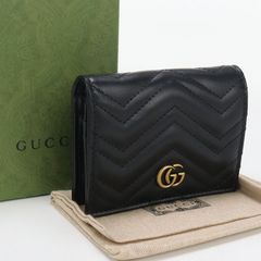 GUCCI グッチ スモールウォレット ダブルG 466492DTD1T 1000 二折財布/キルティングレザー【中古】 レディースのサムネイル