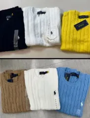 ポロラルフローレン　半袖ニット　イエロー　XS POLO RALPH LAUREN - ラルフローレン 半袖ニット ニット