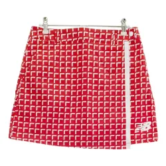 サイズ：0 NEW BALANCE GOLF ニューバランス  ラップスカート 総柄 レッド系 [240101489227] ゴルフウェア レディース ストスト