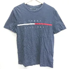 ◇ TOMMY HILFIGER トミーヒルフィガー 半袖 Ｔシャツ サイズL/G ブラック メンズ E  【1406050069575】