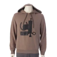 【エルメス】Hermes　20年 メンズ 馬具モチーフ 裏起毛 プルオーバー パーカー ベージュ S 【中古】【鑑定済・正規品保証】194794のサムネイル