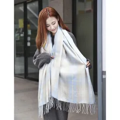 ストール 大判ストール マフラー ショール レディース ひざ掛け ブルー