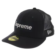 SUPREME (シュプリーム) 22SS ×New Era Box Logo Mesh Back ニューエラ ボックスロゴ バックメッシュキャップ 帽子 ネイビーのサムネイル