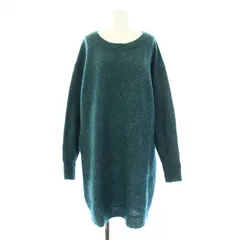 アクネ ストゥディオズ Acne Studios WHAM MOHAIR PAW13 ニットワンピース ひざ丈 長袖 クルーネック モヘヤ混 ウール混 XS 緑 グリーン /KUのサムネイル